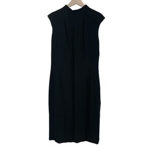 Ralph Lauren Black Label Black Midi Sheath Dress